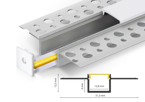 PERFIL ENCASTRE 51,3X12,5X3000
