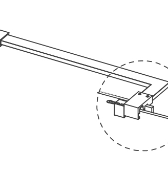 SUPORTE FIXA. CANTO 600X100MM